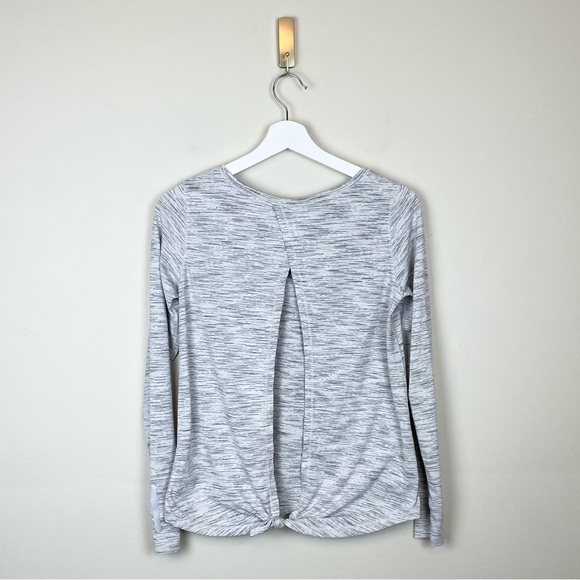 ZYIA Ash Split Back Long Sleeve Tee Size Medium - Picture 3 of 7